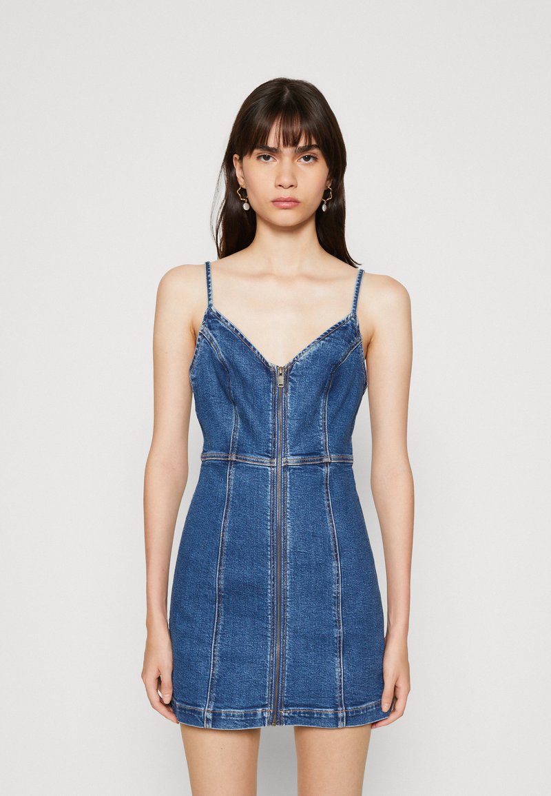 American Eagle DRESS Robe en jean indigo/bleu ZALANDO.FR