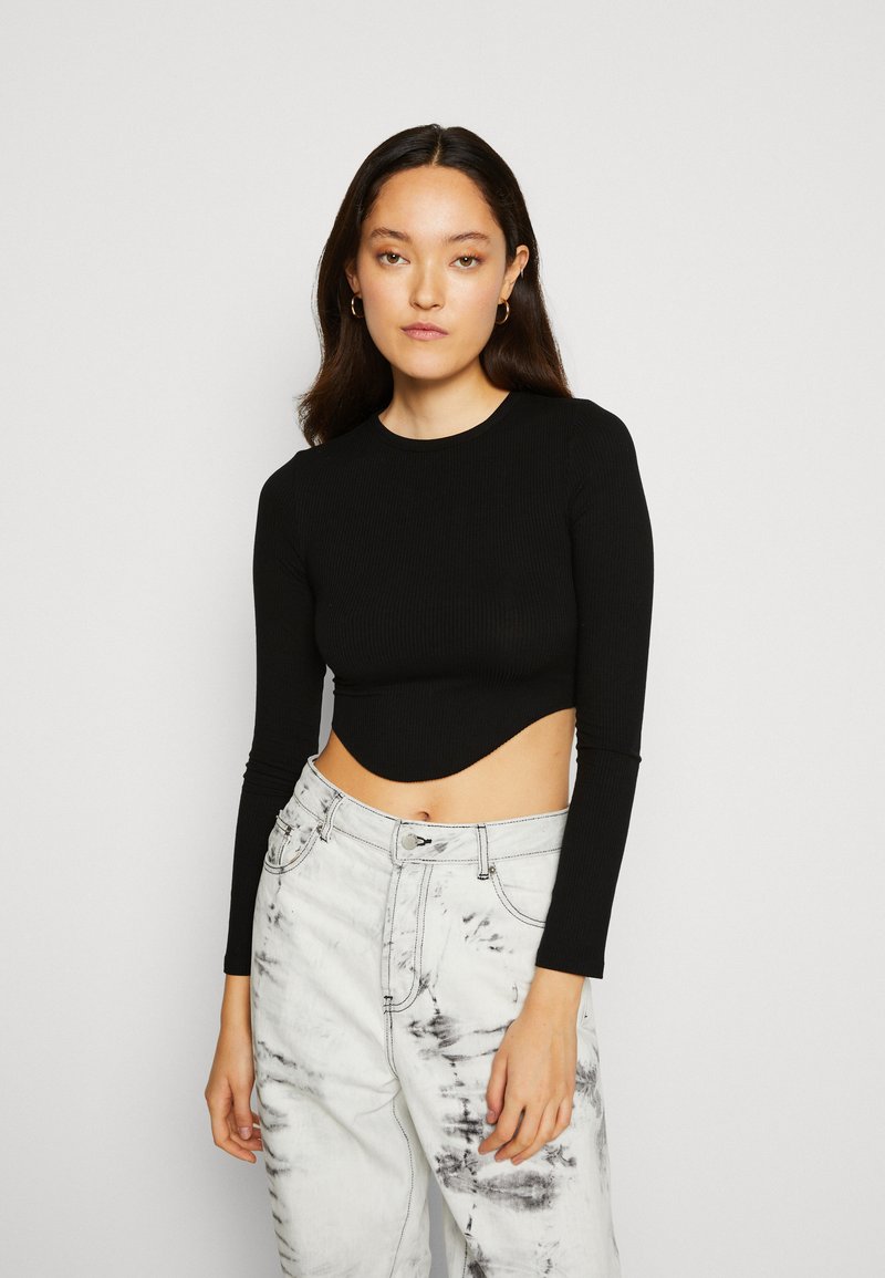 BDG Urban Outfitters NOLA LONG SLEEVE Long sleeved top black