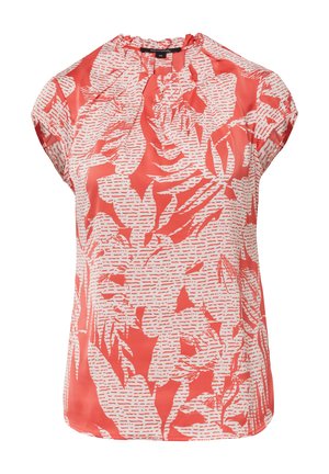 comma, GEMUSTERTE -MIT RAFFUNG - Blouse - pink