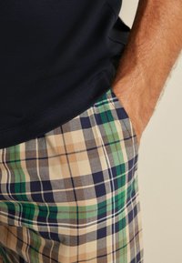Next LIGHTWEIGHT  SET - REGULAR FIT - Pizsamák - navy blue stone natural check