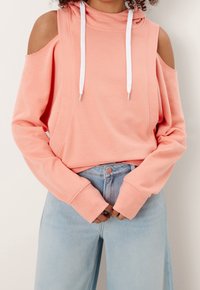 QS Sweat à capuche - salmon