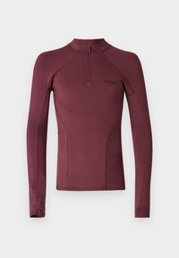 TECHNICAL ZIP LONG SLEEVE UNISEX - Long sleeved top - blood red