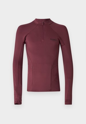 Han Kjøbenhavn TECHNICAL ZIP LONG SLEEVE UNISEX - T-shirt à manches longues - blood red