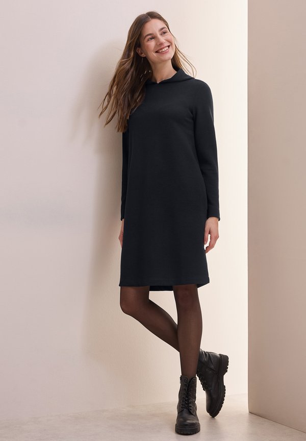 MIT KAPUZE - Freizeitkleid - blau