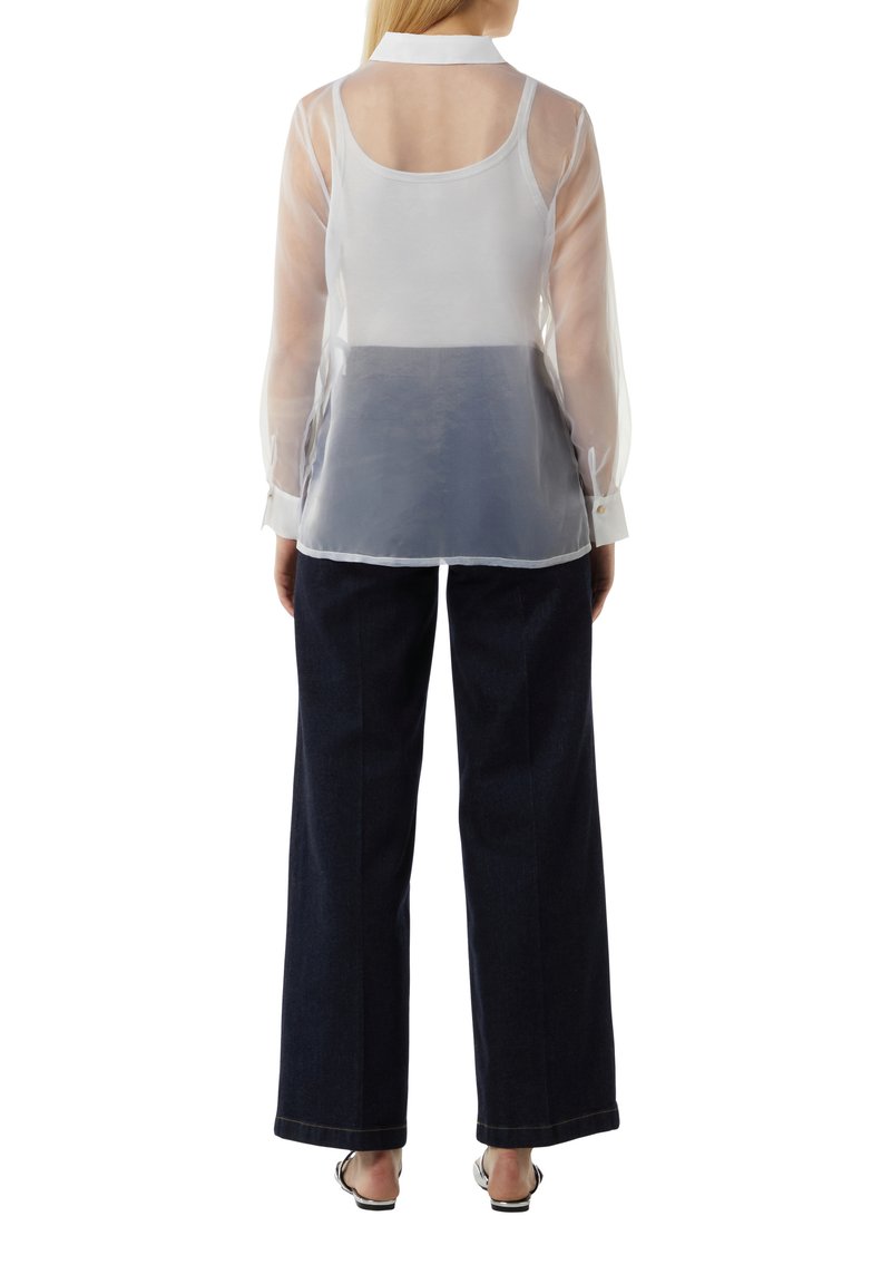 Chemisier Transparent Fleuri En Organza - Taille 46 (Plus) - Sans Marque - Neuve Avec Étiquettes