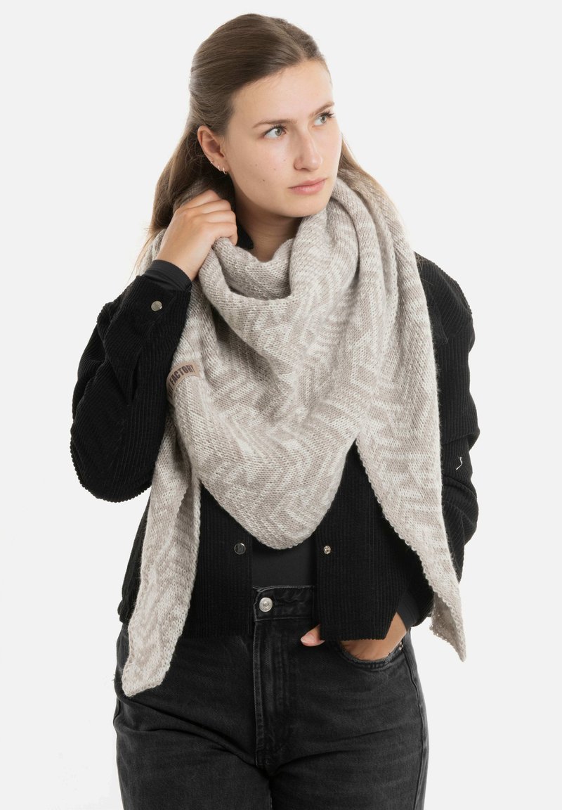 Knit Factory JOSH - Sjaal - beige iced clay