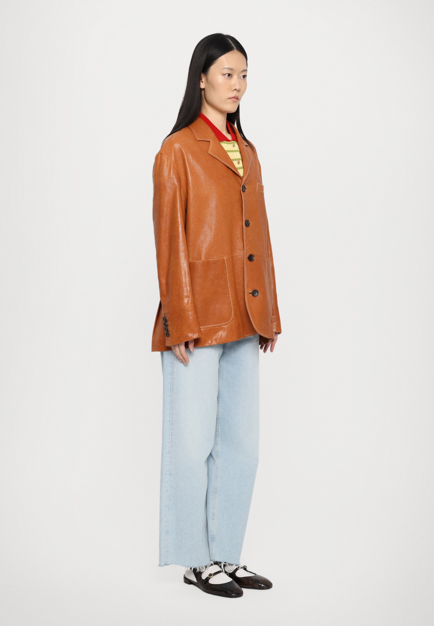 Bally Leather jacket - brown/brown - Zalando.co.uk