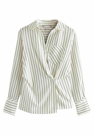 Next ASYMMETRIC PINSTRIPE- REGULAR FIT - Košile - white black stripe