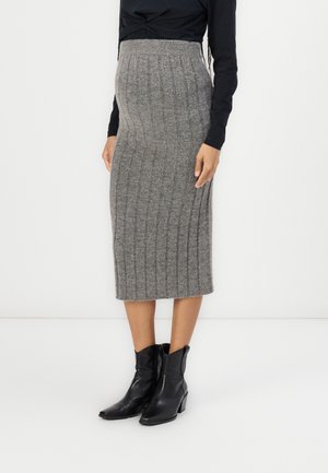 VMMWILLA SKIRT - Kokerrok - medium grey melange