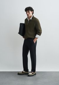Filippa K HALF ZIP SWEATER - Strickpullover - moss green
