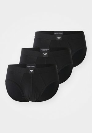 Emporio Armani BRIEF 3 PACK  - Slip - black