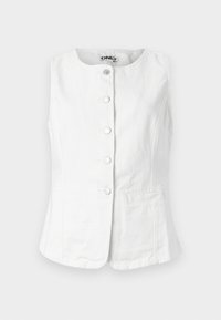ONLGIULINA BUTTON WAISTCOAT - Veste sans manches - white denim