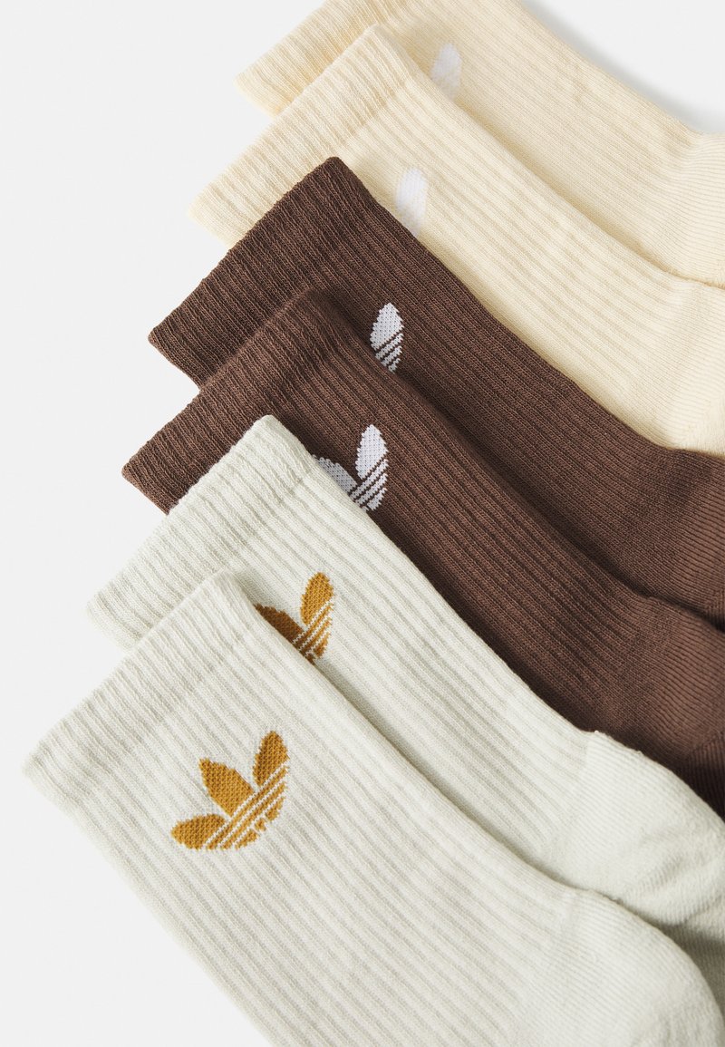 adidas Originals TR CREW S 6PACK Socks brown/putty grey