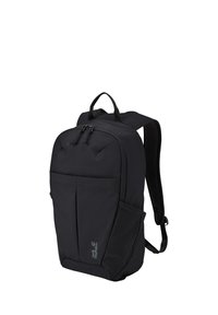 Black Jack Wolfskin-rugzak met voorvak, zijvakken, gewatteerde schouderbanden en dubbele ritssluiting op het hoofdvak.