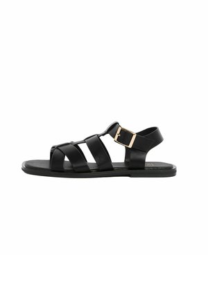 REGULAR FIT FLAT FISHER CASUAL  - Sandále - black