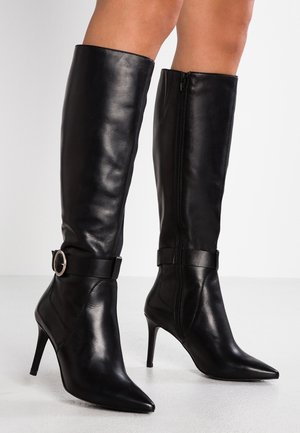 Laarzen met hoge hak - black