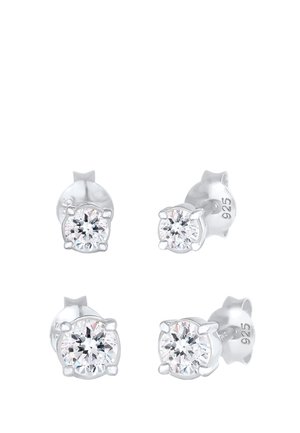 SPARKLING BASIC SET - MIT KRISTALLEN VON SWAROVSKI® - Korvakorut - silberfarben