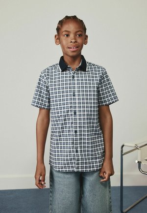 Next, REGULAR FIT - SHORT SLEEVE SMART SHIRT - Shirt - navy gingham