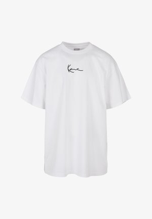 Karl Kani, SMALL SIGNATURE TEE - Trükipildiga T-särk - white
