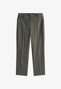 Unselected, mid grey heather pinstripe