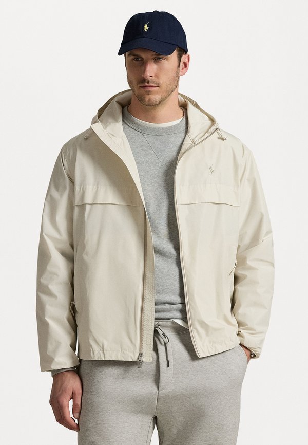 FULL-ZIP HOODED JACKET - Windbreaker - new stone