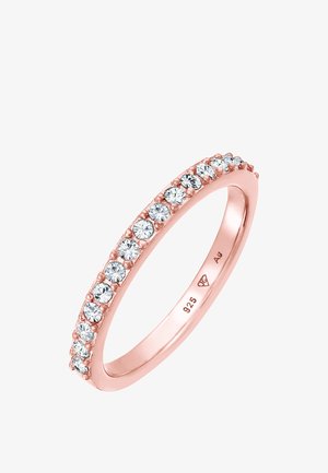 Elli SPARKLING BASIC - MIT KRISTALLEN VON SWAROVSKI® - Inel - rose gold-coloured