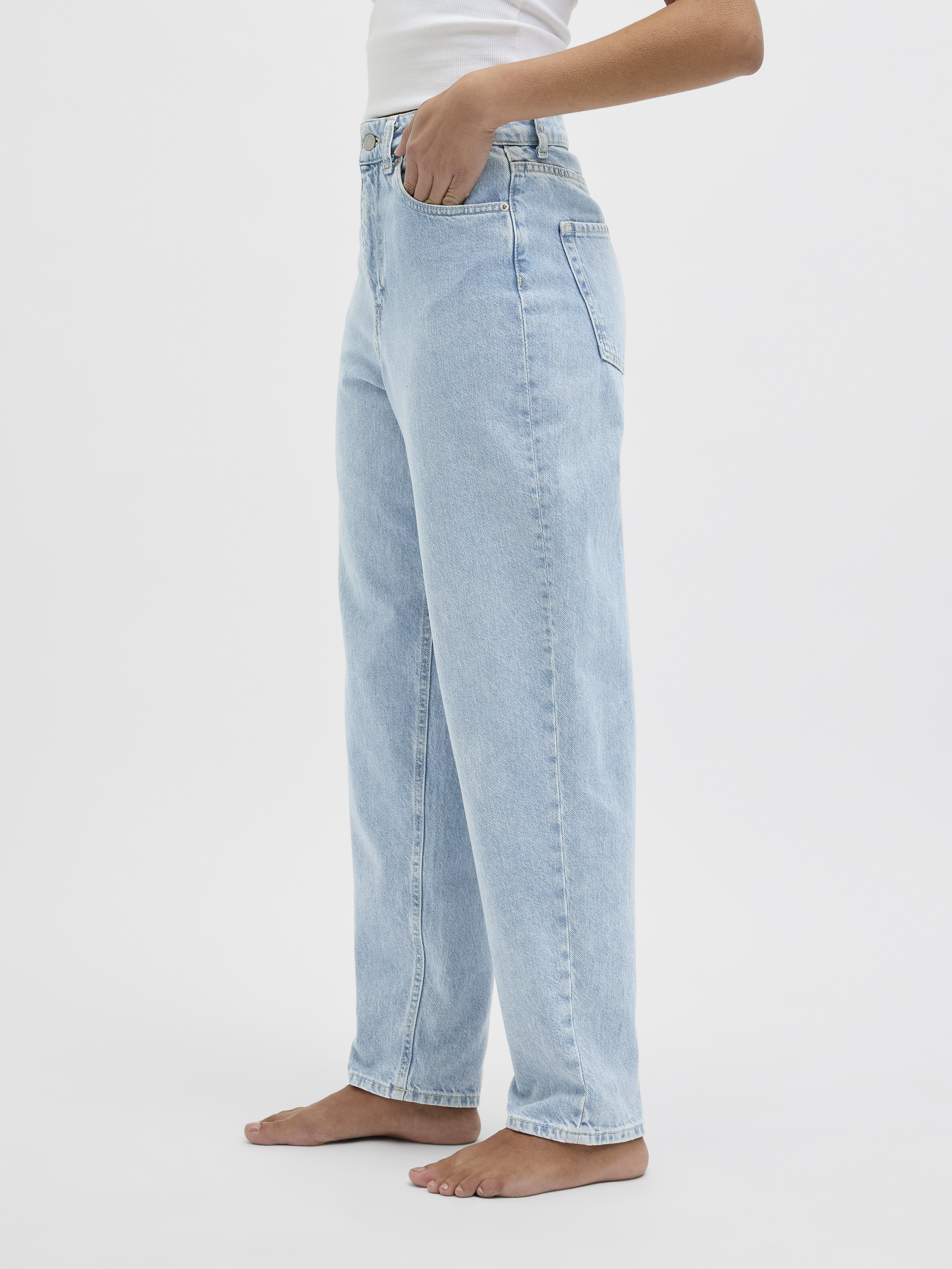 ma【Na.e】 Wide Loose Jeans_Light Blue ONLY Petite ONLMARLA LOOSE WIDE LEG - Wide Leg - light blue