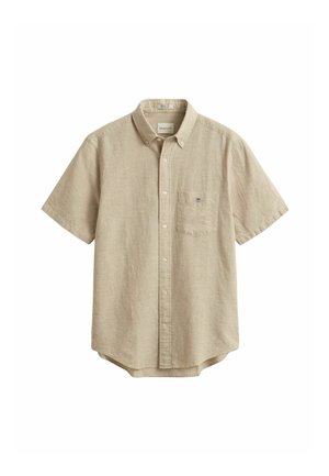 GANT, REGULAR FIT SHORT SLEEVE - Camicia - oat beige