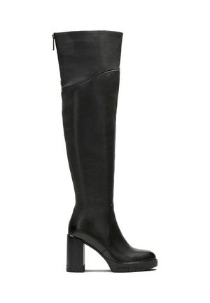 Stivali con plateau - black