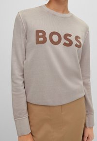 BOSS Stickad tröja - light pink