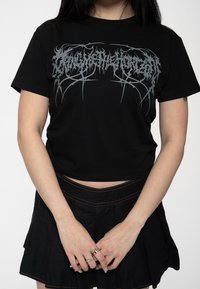 Paradiso Clothing BRING ME THE HORIZON METAL LOGO GENXSIS CROP  - Print T-shirt - black