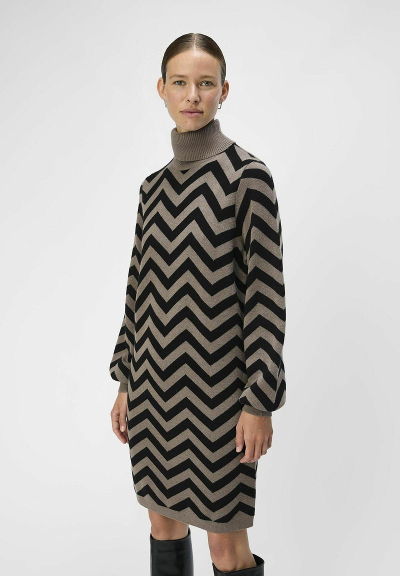 Object OBJRAY ROLL NECK - Abito in maglia - morel