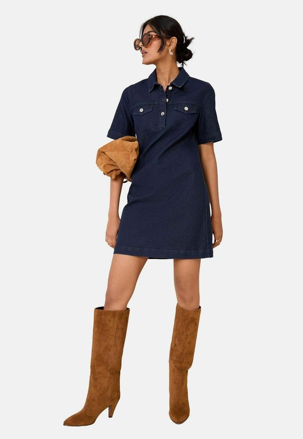 REGULAR FIT  - Jeanskleid - rinse wash