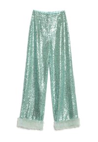 DISCO DARLING SEQUIN - Hlače - green