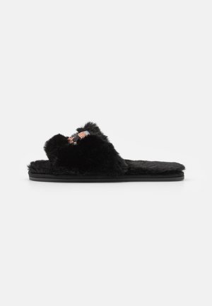 SALON GLITTER TWIN SLIDE - Domácí obuv - black