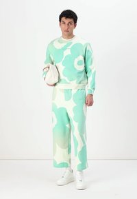 Marimekko LEIOT UNIKKO UNISEX - Mikina - off white/green