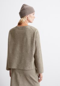 Marc O'Polo LONGSLEEVE ROUNDNECK - Strikkegenser - shaded brown melange