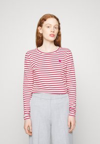 Kaffe LIDDY - Camisola de manga comprida - chalk/red