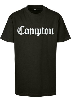 COMPTON  - T-shirts med print - black
