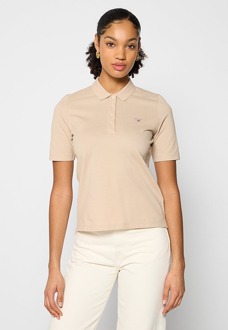 Gant Poloshirt zandkleur
