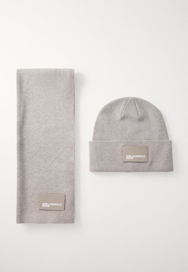 GIFTSET LOGO BEANIE SCARF SET UNISEX - Scarf - desert taupe4