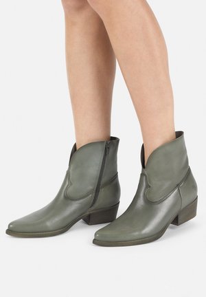 Bottines de cowboy / motard - mint