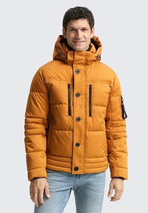 PUFFER WITH HOOD - Winterjacke - peanut butter brown