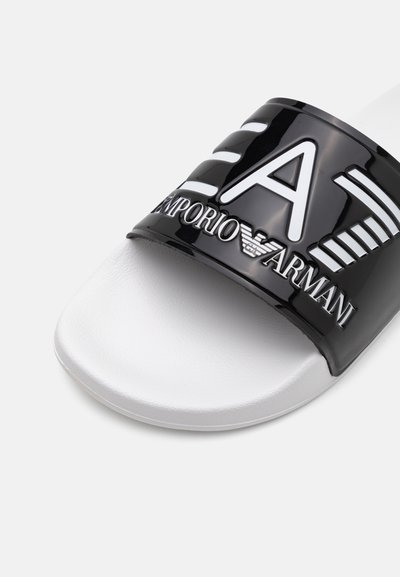 EA7 Emporio Armani UNISEX - Чехли за басейн - black/white