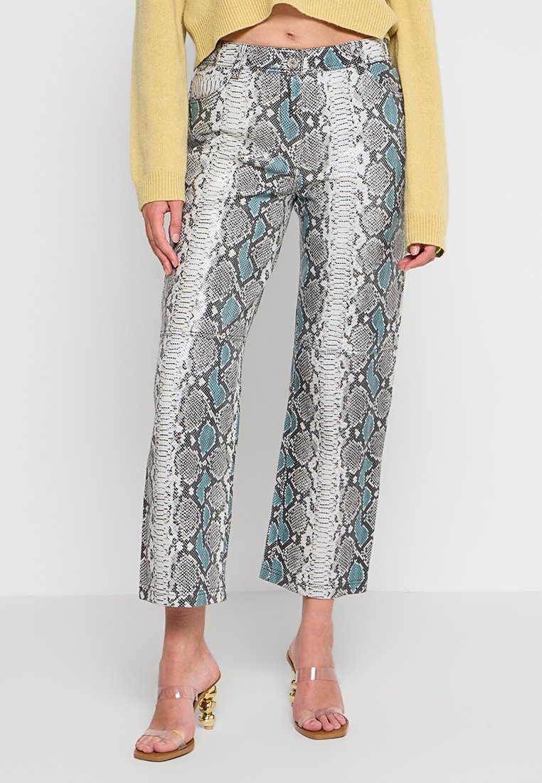 Stella Nova Leren broek grijs Stella Nova Leren broek grijs