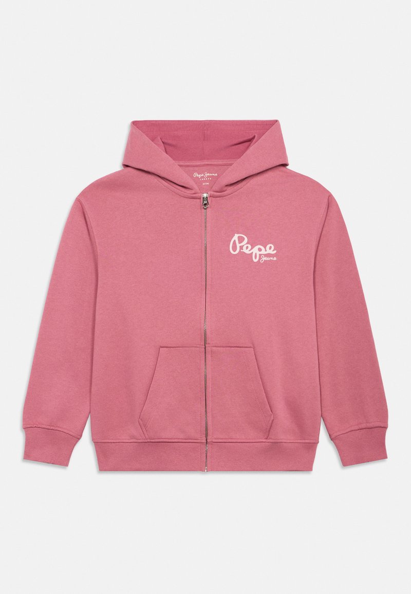 Pepe Jeans Sweater met rits donkerroze