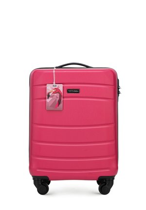 WITTCHEN SMALL SUITCASE WITH LUGGAGE TAG FROM ABS - Wheeled suitcase - pink