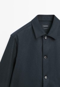 Massimo Dutti OVERSHIRT WITH POCKETS  - Leichte Jacke - dark blue