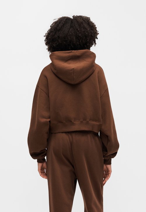 Nike STUDIO FLEECE MEDIUM WEIGHT OVERSIZED FULL-ZIP CROPPED HOODIE - Zip-up sweatshirt - cacao wow/sail — photo 3