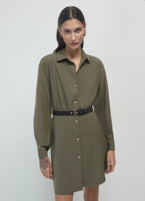 Calliope Blusenkleid - verde militare scuro